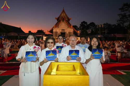 ภาพ No.309086:วันศุกร์ที่ 6 กุมภาพันธ์ พ.ศ.2569 พิธีจุดประทีปโคมลาน ปล่อยโคมลอยถวายเป็นพุทธบูชา  ณ ลานธรรมเจดีย์วัดทุ่งเจริญธรรม อ.อมก๋อย จ.เชียงใหม่