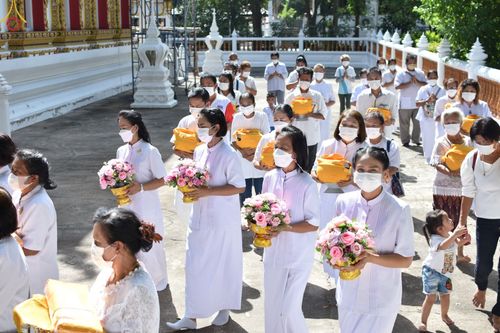 ภาพ No.67006:พิธีอุปสมบทวัดพันเสด็จนอก อ.ศรีราชา จ.ชลบุรี รับบุญจัดงานโดย สำนักพัฒนาเยาวชนโลก เมื่อวันที่ 7 ธันวาคม พ.ศ. 2565