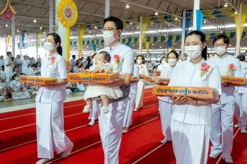 ภาพ No.92401:พิธีทอดกฐินธรรมชัยเพื่อสร้างอาคาร 115 ปี คุณยายอาจารย์มหารัตนอุบาสิกาจันทร์ ขนนกยูง อาทิตย์ต้นเดือนที่ 5 พฤศจิกายน พ.ศ. 2566 ณ วัดพระธรรมกาย จ.ปทุมธานี