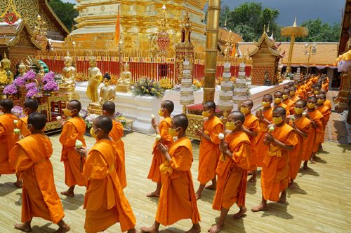 ภาพ No.81275:พระภิกษุ สามเณร วัดบ้านขุน  ธรรมยาตราฉลองแชมป์บาลี ของคณะสงฆ์ภาค 7 ประจำปี 2566 วันเสาร์ที่ 27 พฤษภาคม พ.ศ. 2566