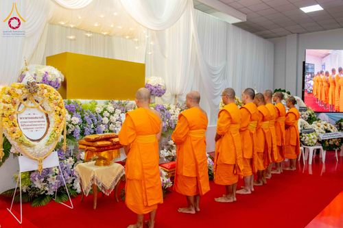 ภาพ No.315379:วันอังคารที่ 24 มีนาคม พ.ศ. 2569 พิธีบำเพ็ญกุศล คุณพ่อณรงค์ จินตมากุล  สิริอายุ 99 ปี 11 เดือน โยมบิดา พระครูปลัดรัตนวีรวัฒน์ (รังสฤษดิ์ อิทฺธิจินตโก) ที่ปรึกษาเจ้าคณะจังหวัดปทุมธานี เจ้าอาวาสวัดพระธรรมกาย  ณ ห้องปลูกศรัทธา 2 วัดพระธรรมกาย ปทุมธานี