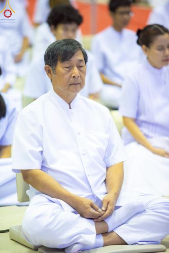 ภาพ No.222785:วันอาทิตย์ต้นเดือนที่ 4 พฤษภาคม พ.ศ. 2568 พิธีบูชาข้าวพระ ณ สภาธรรมกายสากล วัดพระธรรมกาย