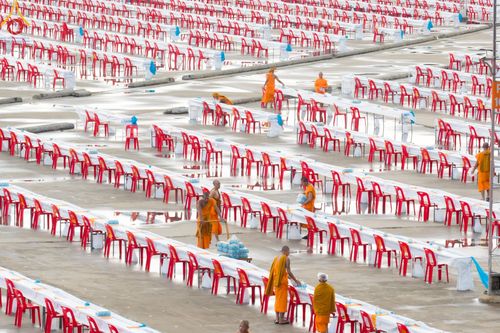 ภาพ No.218799:วันศุกร์ที่ 18 เมษายน พ.ศ. 2568 การเตรียมงานในลานธรรม , พระมหาธรรมกายเจดีย์ เพื่องานวันคุ้มครองโลก 22 เมษายน พ.ศ. 2568