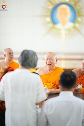 ภาพ No.212669:วันพฤหัสบดีที่ 20 มีนาคม พ.ศ. 2568 พิธีเจริญพระพุทธมนต์ เนื่องในอายุวัฒนมงคลครบ 74 ปี พระภาวนาธรรมวิเทศ วิ. (ภูเบศ ฌานาภิญโญ) ณ หอฉันคุณยายฯ วัดพระธรรมกาย