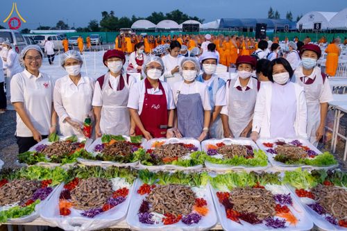 ภาพ No.118059:พิธีถวายภัตตาหารเป็นสังฆทาน แด่คณะพระธรรมยาตรา ปีที่ 12 วันที่ 24 มกราคม พ.ศ. 2567 ณ อนุสรณ์สถานบางนางแท่น จ.นครปฐม