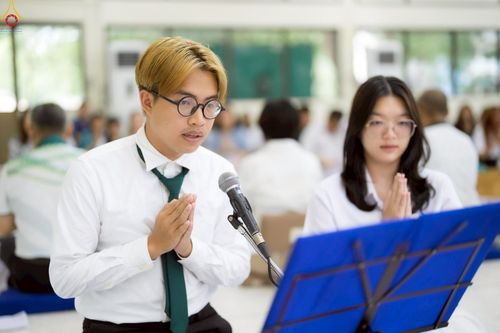 ภาพ No.243075:วันพฤหัสบดีที่ 4 กันยายน พ.ศ. 2568 เวลา 07.00-08.15 น. มหาวิทยาลัยเกษตรศาสตร์ กำแพงแสน ร่วมทำบุญตักบาตร Freshy KU85 พระสงฆ์ 85 รูป