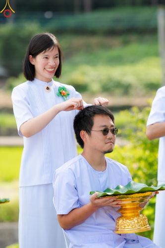 ภาพ No.147443:พิธีตัดปอยผม ขอขมา มอบบาตร ผ้าไตร โครงการปฐมอุปสมบท สมโภชอุโบสถ บูชาธรรม 80 ปี หลวงพ่อธัมมชโย ณ วัดพระธรรมกายโทชิหงิ ประเทศญี่ปุ่น วันพฤหัสบดีที่ 8 สิงหาคม พ.ศ. 2567