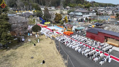 ภาพ No.132192:พิธีประดิษฐานยอดอุโบสถ บูชาธรรม 80 ปี หลวงพ่อธัมมชโย ณ วัดพระธรรมกายโทชิหงิ ประเทศญี่ปุ่น วันอาทิตย์ที่ 24 มีนาคม พ.ศ. 2567