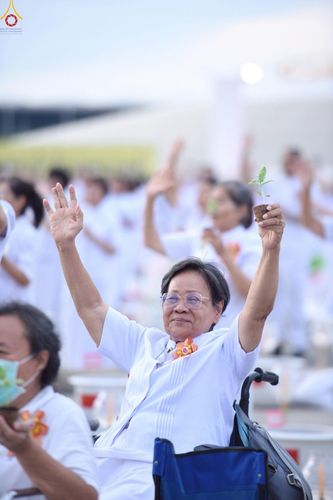 ภาพ No.252909:วันที่ 10 ตุลาคม พ.ศ. 2568 พิธีปลูกต้นทรัพย์บานชื่น ณ ลานธรรม วัดพระธรรมกาย