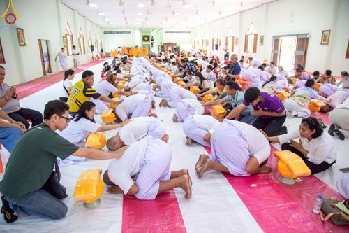 ภาพ No.216384:วันเสาร์ที่ 5 เมษายน พ.ศ. 2568 พิธีขอบรรพชา พิธีขอสรณคมน์และศีล พิธีขอนิสสัย พิธีถวายบาตร ในโครงการบรรพชาสามเณรฟื้นฟูพระพุทธศาสนาทั่วไทย  ณ วัดพระพุทธบาท ราชวรมหาวิหาร ต.ขุนโขลน อ.พระพุทธบาท จ.สระบุรี