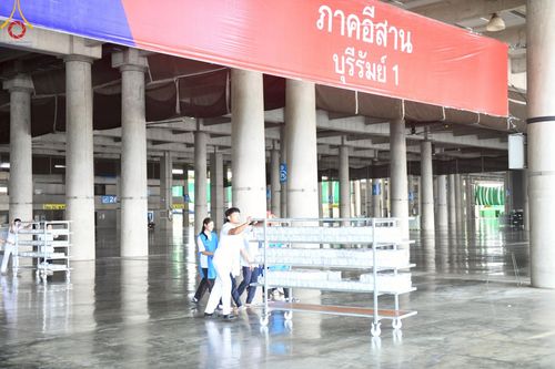 ภาพ No.218638:วันพฤหัสบดีที่ 17 เมษายน พ.ศ. 2568 การเตรียมงานในลานธรรม , สภาธรรมกายสากล , วิหารคด  เพื่องานวันคุ้มครองโลก 22 เมษายน พ.ศ. 2568