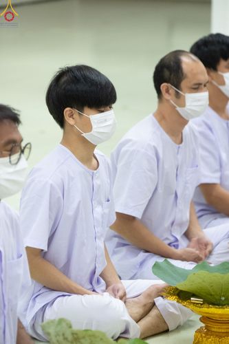 ภาพ No.78604:พิธีตัดปอยผมและปลงผมนาคธรรมทายาท  โครงการบรรพชาและอุปสมบทหมู่ วันคุ้มครองโลก วันที่ 26 มีนาคม พ.ศ.2566 ณ หมู่บ้านบรรลุธรรม วัดพระธรรมกาย