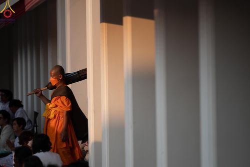 ภาพ No.110520:พิธีต้อนรับพระธรรมยาตรา ในโครงการธรรมยาตรากตัญญูบูชา มหาปูชนียาจารย์ พระมงคลเทพมุนี(สด จนฺทสโร) พระผู้ปราบมาร อนุสรณ์สถาน 7 แห่ง ปีที่ 12 วันที่ 11 มกราคม พ.ศ. 2567 ณ อนุสรณ์สถานลำดับที่ 3 สถานที่เกิดใหม่ในเพศสมณะ วัดสองพี่น้อง จ.สุพรรณบุรี