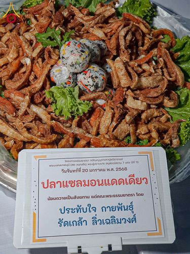 ภาพ No.198322:พิธีถวายภัตตาหารเป็นสังฆทาน แด่พระธรรมยาตรา ณ อนุสรณ์สถานบางปลา วัดบางปลา อำเภอบางเลน จังหวัดนครปฐม ในโครงการธรรมยาตรา กตัญญูบูชา มหาปูชนียาจารย์ พระมงคลเทพมุนี(สด จนฺทสโร) พระผู้ปราบมาร อนุสรณ์สถาน 7 แห่ง ปีที่ 13 วันที่ 20 มกราคม พ.ศ. 2568