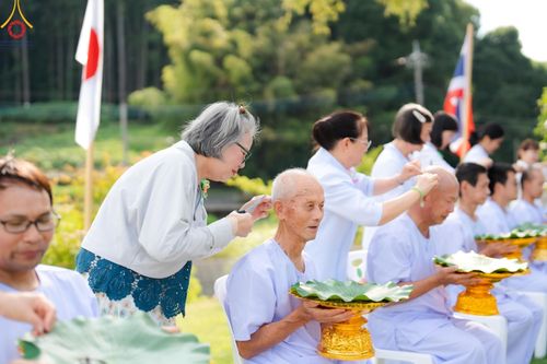 ภาพ No.147423:พิธีตัดปอยผม ขอขมา มอบบาตร ผ้าไตร โครงการปฐมอุปสมบท สมโภชอุโบสถ บูชาธรรม 80 ปี หลวงพ่อธัมมชโย ณ วัดพระธรรมกายโทชิหงิ ประเทศญี่ปุ่น วันพฤหัสบดีที่ 8 สิงหาคม พ.ศ. 2567