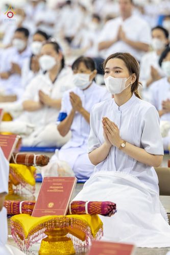 ภาพ No.80517:พิธีถวายทุนสนับสนุนการสร้าง พระไตรปิฎกฉบับธรรมชัย วันเสาร์ที่ 29 เมษายน พ.ศ. 2566 ณ สภาธรรมกายสากล วัดพระธรรมกาย