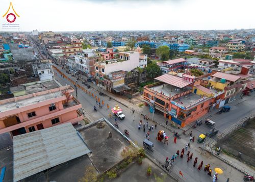 ภาพ No.132036:พิธีต้อนรับ พระ-สามเณร ธรรมยาตรา ในโครงการบรรพชา 1,250 รูป ณ แดนประสูติ สวนลุมพินี ประเทศเนปาล วันที่ 16-17 มีนาคม พ.ศ. 2567