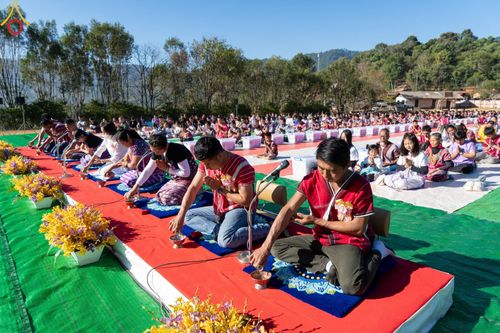 ภาพ No.125234:พิธีตักบาตรเนื่องในวันมาฆบูชา ณ สนามโรงเรียนบ้านนาเกียน  อำเภออมก๋อย จังหวัดเชียงใหม่ วันเสาร์ที่ ๒๔ กุมภาพันธ์ พ.ศ. ๒๕๖๗