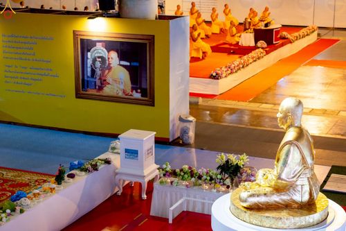 ภาพ No.241179:วันพุธที่ 27 สิงหาคม พ.ศ. 2568 พิธีฉลองชัยสวดมนต์ บทธัมมจักกัปปวัตตนสูตร ครบ 7,650,575,757 จบ ในวันธรรมชัย วัดพระธรรมกาย