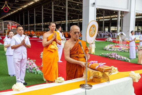 ภาพ No.316617:วันอาทิตย์ที่ 29 มีนาคม พ.ศ. 2569 พิธีทอดผ้าบังสุกุลและพิธีชำระร่าง โยมพ่อณรงค์ จินตมากุล  สิริอายุ 99 ปี 11 เดือน โยมบิดา พระครูปลัดรัตนวีรวัฒน์ (รังสฤษดิ์ อิทฺธิจินตโก) ที่ปรึกษาเจ้าคณะจังหวัดปทุมธานี เจ้าอาวาสวัดพระธรรมกาย  ณ ฌาปนสถานชั่วคราว ทางเข้า 