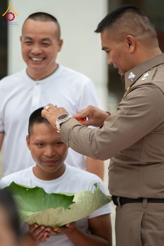 ภาพ No.349304:วันจันทร์ที่ 14 กันยายน พ.ศ.2569  พิธีตัดปอยผมนักเรียนนายสิบธรรมทายาท  "โครงการบรรพชาและพัฒนาศีลธรรม นักเรียนนายสิบตำรวจรุ่นที่ 16“  ณ ศูนย์ฝึกอบรมตำรวจภูธร ภาค 1  จ.สระบุรี