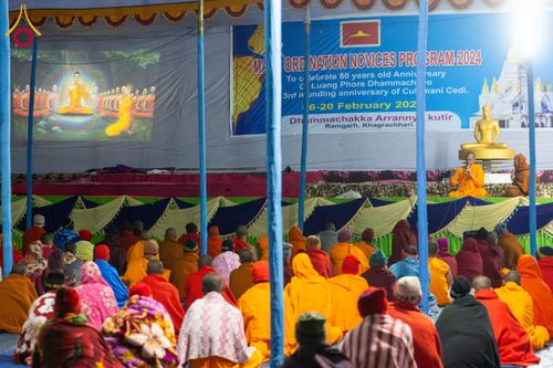 ภาพ No.131091:Photo Story ปฐมบรรพชาชาวพุทธมาร์มา Episode 4/5 วันที่ 13 กุมภาพันธ์พ.ศ. 2567 ณ วัดธัมจักร อรัญกุฏิ บังกลาเทศ