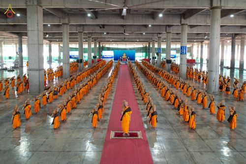 ภาพ No.81044:การฝึกเดินธุดงค์ของสามเณร ในโครงการบรรพชาสามเณรเพื่อฟื้นฟูพระพุทธศาสนาทั่วไทย ประจำปี 2566 ณ วิหารคดชั้น2 วัดพระธรรมกาย