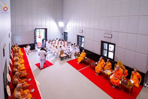 ภาพ No.332320:วันเสาร์ที่ 6 มิถุนายน พ.ศ.2569 พิธีต้อนรับสัญญาบัตร พัดยศ พระราชภาวนาวชิรวิเทศ วิ. ณ อุโบสถพระไตรปิฏก วัดพระธรรมกาย