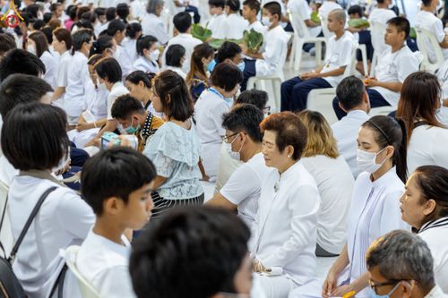 ภาพ No.78383:พิธีตัดปอยผม โครงการหน่อแก้วเปรียญธรรมรุ่นที่ 11  วันที่ 26 มีนาคม พ.ศ.2566  ณ หมู่กุฏิสามเณร อาคารค่ายจองแชมป์ วัดพระธรรมกาย