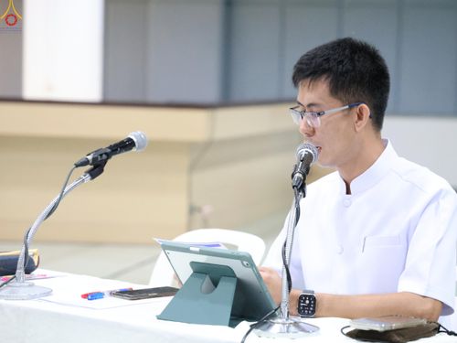 ภาพ No.319264:วันที่ 5 เมษายน พ.ศ.2569 ประชุมทีมงานลงทะเบียนพระสังฆาธิการ เพื่อพิธีถวายมหาสังฆทาน 40,000 กว่าวัดทั่วประเทศ จัดโดย กองต้อนรับพระกัลยาณมิตร วัดพระธรรมกาย