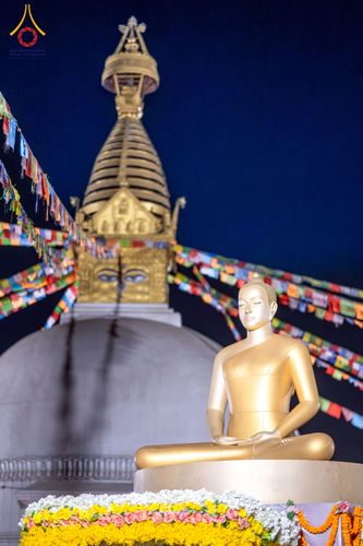 ภาพ No.213054:วันที่ 14 - 15 มีนาคม พ.ศ. 2568 คณะสงฆ์และสามเณรเดินธรรมยาตรา ในโครงการบวชสามเณรเนปาล 500 รูป ไปยังสถานที่รอบมายาเทวีและลุมพินีเกรด ณ ลุมพินี ประเทศเนปาล