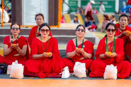 ภาพ No.212990:วันที่ 14 - 15 มีนาคม พ.ศ. 2568 คณะสงฆ์และสามเณรเดินธรรมยาตรา ในโครงการบวชสามเณรเนปาล 500 รูป ไปยังสถานที่รอบมายาเทวีและลุมพินีเกรด ณ ลุมพินี ประเทศเนปาล