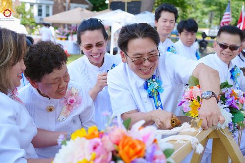 ภาพ No.144912:พิธีประดิษฐานลูกนิมิตมหาสมบัติ ผูกสีมาสถาปนาอุโบสถ บูชาธรรม ๘๐ ปี หลวงพ่อธัมมชโย วันอาทิตย์ที่ ๓๐ มิถุนายน พ.ศ. ๒๕๖๗ วัดพระธรรมกายนิวเจอร์ซี ประเทศสหรัฐอเมริกา