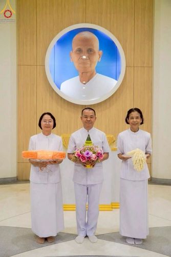 ภาพ No.223251:วันที่ 2 -10 พฤษภาคม พ.ศ. 2568 พิธีตัดปอยผม ปลงผม พิธีขอขมาลาอุปสมบทอุทิศชีวิต ของอุบาสก พิสิทธิ์ หมื่นแกล้ว  ณ วัดพระธรรมกาย