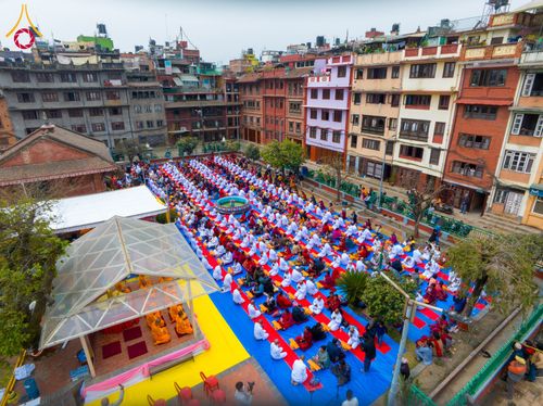 ภาพ No.129813:พิธีตัดปอยผมและแห่นาคธรรมทายาท ในโครงการบรรพชา 1,250 รูป ณ แดนประสูติ สวนลุมพินี ประเทศเนปาล วันที่ 2 มีนาคม พ.ศ. 2567