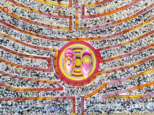 ภาพ No.107963:พิธีต้อนรับพระธรรมยาตรา ในโครงการธรรมยาตรากตัญญูบูชา มหาปูชนียาจารย์ พระมงคลเทพมุนี(สด จนฺทสโร) พระผู้ปราบมาร อนุสรณ์สถาน 7 แห่ง ปีที่ 12 วันที่ 7 มกราคม พ.ศ. 2567 ณ อนุสรณ์สถานคลองบางนางแท่น  อ.สามพราน จ.นครปฐม