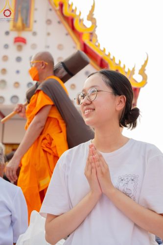 ภาพ No.110598:พิธีต้อนรับพระธรรมยาตรา ในโครงการธรรมยาตรากตัญญูบูชา มหาปูชนียาจารย์ พระมงคลเทพมุนี(สด จนฺทสโร) พระผู้ปราบมาร อนุสรณ์สถาน 7 แห่ง ปีที่ 12 วันที่ 11 มกราคม พ.ศ. 2567 ณ อนุสรณ์สถานลำดับที่ 3 สถานที่เกิดใหม่ในเพศสมณะ วัดสองพี่น้อง จ.สุพรรณบุรี