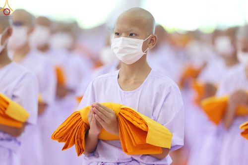 ภาพ No.79862:พิธีขอบรรพชา , พิธีคล้องอังสะ พิธีขอสรณคมน์และศีล , พิธีขอนิสสัย ในโครงการบรรพชาสามเณรฟื้นฟูพระพุทธศาสนาทั่วไทย วันเสาร์ที่ 8 เมษายน พ.ศ.2566