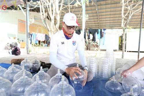 ภาพ No.127469:V.31 ทุ่มเทเพื่อบางกล่ำ การเตรียมงานของเจ้าหน้าที่หน่วยงานต่างๆ  เพื่องานธรรมยาตราอัญเชิญพระบรมสารีริกธาตุ ประดิษฐาน ณ มหารัตนเจดีย์สิริปทุมสวรรค์ (เจดีย์อริยพุทธะ 5 พระองค์) ณ ศูนย์ปฏิบัติธรรมภาคใต้ อ.บางกล่ำ จ.สงขลา ระหว่างวันที่ 9-10 มีนาคม พ.ศ. 2567