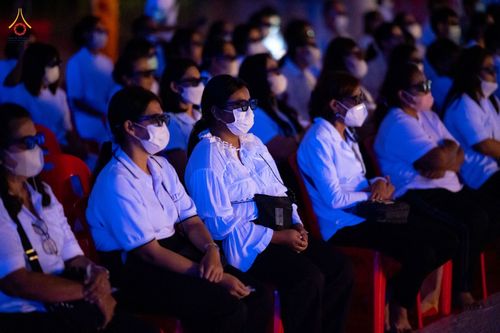 ภาพ No.80459:องค์กรภาคีเครือข่าย "บวร" จังหวัดปทุมธานี ศึกษาดูงานโครงการบรรพชาสามเณรฟื้นฟูพระพุทธศาสนาทั่วไทย ชมนิทรรศการ และสื่อนวัตกรรมพระพุทธศาสนาภาพยนต์ 3 มิติ - จักรวาลนฤมิต เรื่อง "พระสัมมาสัมพุทธเจ้า พระบรมศาสดาเอกของโลก" วันศุกร์ที่ 28 เมษายน พ.ศ.2566