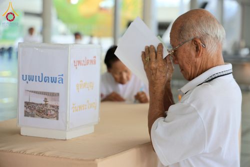 ภาพ No.209921:วันพุธที่ 26 กุมภาพันธ์ พ.ศ. 2568 พิธีบุพเปตพลี ครั้งที่ 159 ณ หอฉันคุณยายอาจารย์จันทร์ขนนกยูง วัดพระธรรมกาย