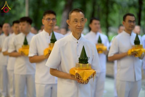 ภาพ No.223590:วันที่ 11 พฤษภาคม พ.ศ. 2568 พิธีบรรพชาของอุบาสก พิสิทธิ์ หมื่นแกล้ว  ณ วัดพระธรรมกาย