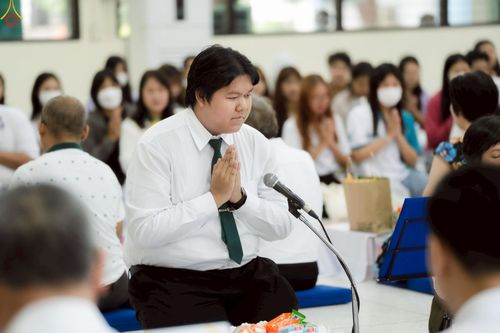 ภาพ No.243077:วันพฤหัสบดีที่ 4 กันยายน พ.ศ. 2568 เวลา 07.00-08.15 น. มหาวิทยาลัยเกษตรศาสตร์ กำแพงแสน ร่วมทำบุญตักบาตร Freshy KU85 พระสงฆ์ 85 รูป