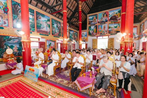 ภาพ No.169311:พิธีทอดกฐิน ณ วัดพุทธนิมิตร จ.เชียงใหม่ ในโครงการกฐินสามัคคีทั่วไทย 30,000 วัด บูชาธรรม 80 ปี หลวงพ่อธัมมชโย โดยคณะศิษยานุศิษย์วัดพระธรรมกาย วันที่ 24 ตุลาคม พ.ศ. 2567