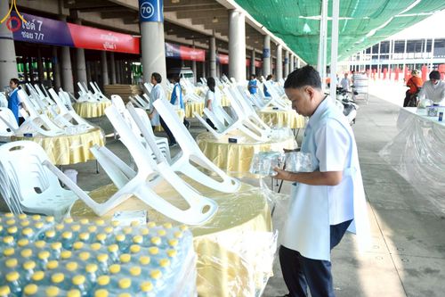 ภาพ No.218640:วันพฤหัสบดีที่ 17 เมษายน พ.ศ. 2568 การเตรียมงานในลานธรรม , สภาธรรมกายสากล , วิหารคด  เพื่องานวันคุ้มครองโลก 22 เมษายน พ.ศ. 2568