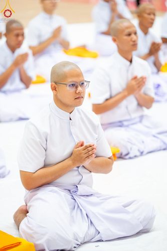 ภาพ No.217210:วันเสาร์ที่ 12 เมษายน พ.ศ. 2568 พิธีบรรพชา พิธีขอศีลและขอนิสสัย พิธีมอบบาตร ในโครงการอุปสมบทหมู่ บูชาธรรมหลวงพ่อธัมมชโย, โครงการธรรมทายาท ระดับอุดมศึกษา รุ่นที่ 52 ,  โครงการบวชพระนานาชาติ AEC & WAB CEO รุ่นที่ 4 ณ วัดพระธรรมกาย