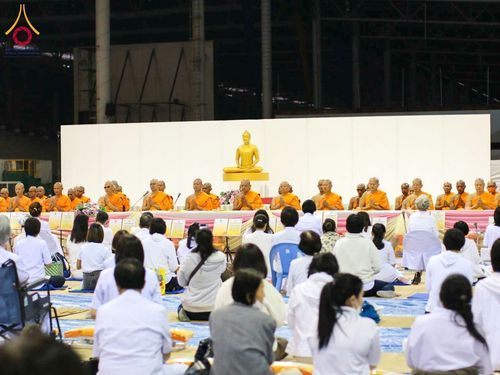 ภาพ No.203223:พิธีถวายภัตตาหารเป็นสังฆทาน แด่พระธรรมยาตรา ณ วัดพระธรรมกาย ตำบลคลองสาม อำเภอคลองหลวง จังหวัดปทุมธานี ในโครงการธรรมยาตรา กตัญญูบูชา มหาปูชนียาจารย์ พระมงคลเทพมุนี(สด จนฺทสโร) พระผู้ปราบมาร อนุสรณ์สถาน 7 แห่ง ปีที่ 13 วันที่ 29 มกราคม พ.ศ. 2568