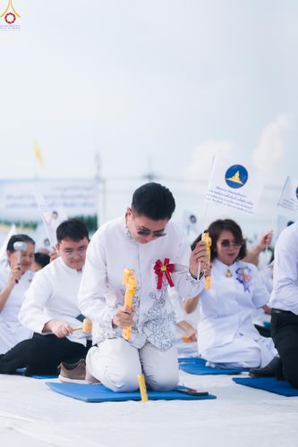 ภาพ No.331438:วันที่ 31 พฤษภาคม พ.ศ.2569 พิธีทอดผ้าป่าและตอกเสาเข็มมงคลต้นแรก องค์พระเจดีย์เพื่อสร้างสันติภาพโลก  ณ ธุดงคสถานพัฒนานิคม จังหวัดลพบุรี