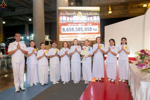 ภาพ No.345964:วันพฤหัสบดีที่ 27 สิงหาคม พ.ศ.2569 พิธีฉลองชัยสวดมนต์บทธัมมจักกัปปวัตตนสูตร 8,657,585,858 จบ ณ มหารัตนวิหารคด วัดพระธรรมกาย