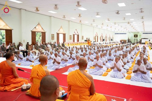 ภาพ No.349605:วันอังคารที่ 15 กันยายน พ.ศ.2569  พิธีขอขมา รับบาตร ผ้าไตร และบรรพชา "โครงการบรรพชาและพัฒนาศีลธรรม นักเรียนนายสิบตำรวจรุ่นที่ 16“ ศูนย์ฝึกอบรมตำรวจภูธร ภาค 1 ณ วัดพระพุทธบาท ราชวรมหาวิหาร  จ.สระบุรี